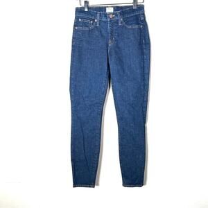 J. Crew dark wash is skinny leg toothpick jeans size 26 B184